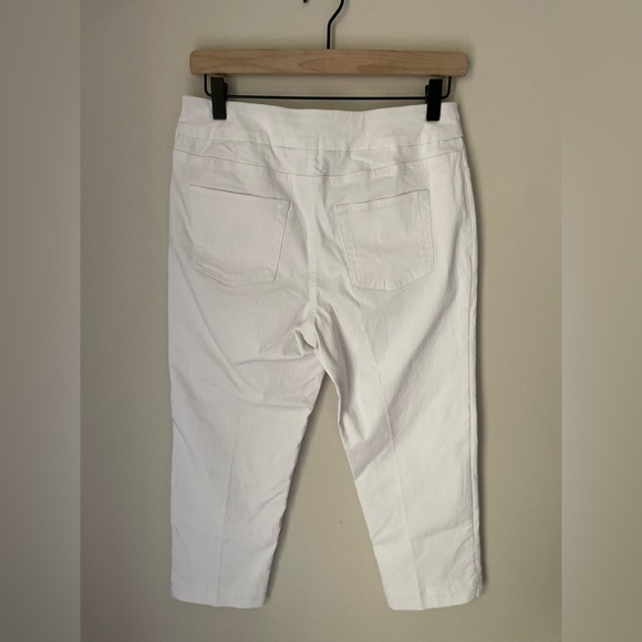 Soft Surroundings 37851 Womens Capri Pants White Stretch Nylon Pull On Size SP - Picture 7 of 8